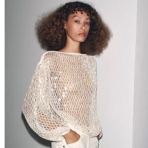 ZARA ZW COLLECTION SEQUIN TOP